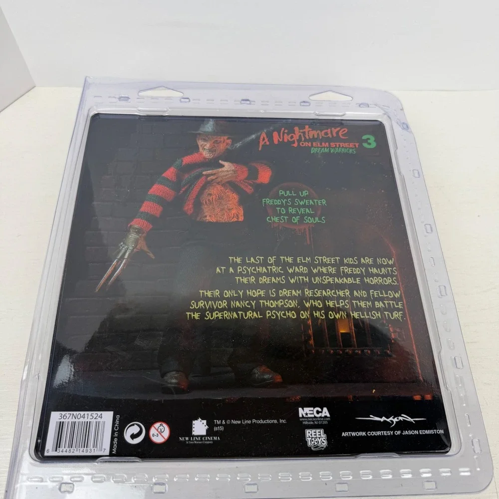 NECA Nightmare on Elm Street 3 Dream Warriors Freddy Krueger 8" Clothed Figure - Picture 3 of 3